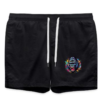 Gorilla - Badeshorts - Schwarz - Vorne - AI Model Male 185 light (185cm)