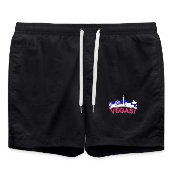 Poker Casino Royal Flush Jeu de cartes Vegas Jeux d’argent - Short de bain - noir - Devant - AI Model Male 185 light (185cm)