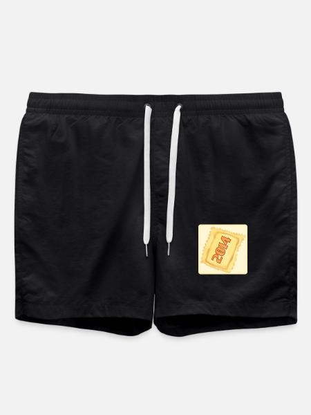 12th BIRTHDAY 2014 - RAVIOLI DUMPLINGS - Swim Trunks - black