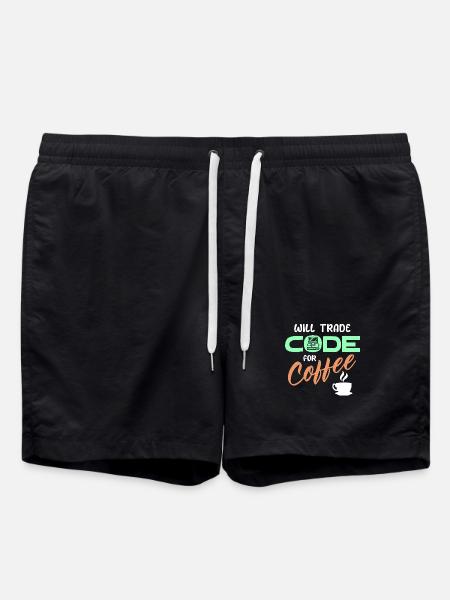 Programmierer Developer Code Statement Computer - Badeshorts - Schwarz