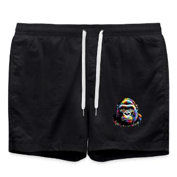 Gorilla - Badeshorts - Schwarz - Vorne - AI Model Male 185 light (185cm)