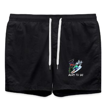 Sports d’hiver Ski Déclaration Skieurs Glace - Short de bain - noir - Devant - AI Model Male 185 light (185cm)