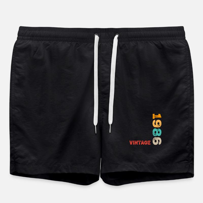 40th Birthday - Swim Trunks - black