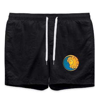 Soleil et Lune - Short de bain - noir - Devant - AI Model Male 185 light (185cm)