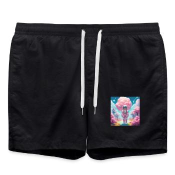Astronaute - Short de bain - noir - Devant - AI Model Male 185 light (185cm)