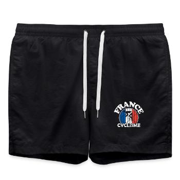 Radfahren - Radfahren - Radfahren - Frankreich cyclisme - Badeshorts - Schwarz - Vorne - AI Model Male 185 light (185cm)