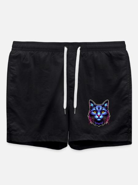 Cat - Swim Trunks - black