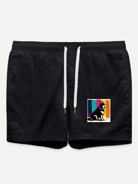 Dog - Swim Trunks - black