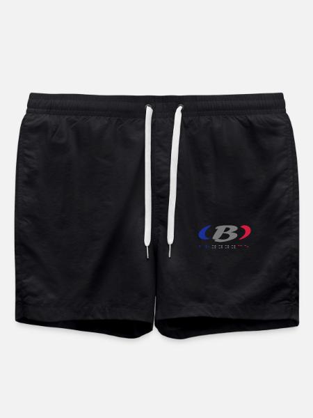 Design Graphique Abstrait Coloré - Short de bain - noir