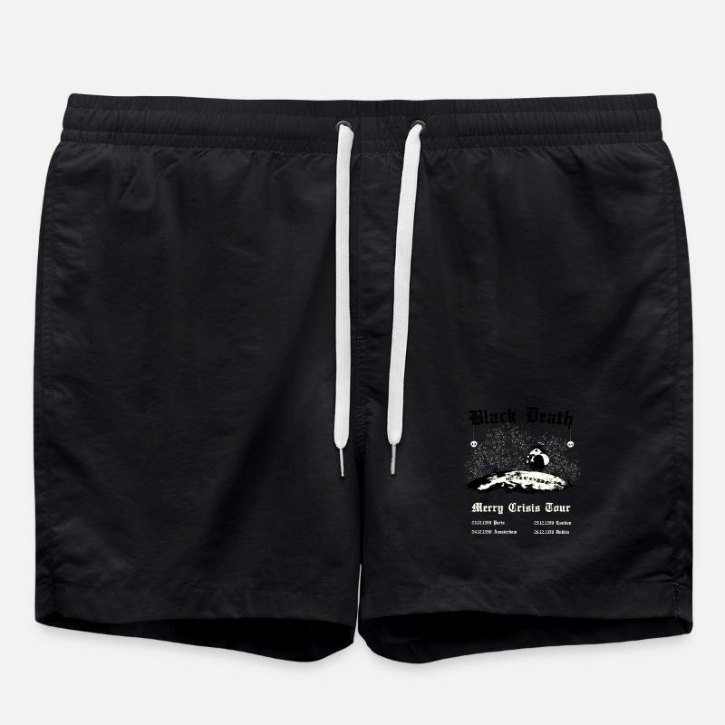Black Death - Merry Crisis Tour - Swim Trunks - black