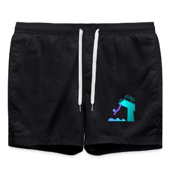TURMSPRINGEN WASSERSPRINGEN SPORT - Badeshorts - Schwarz - Vorne - AI Model Male 185 light (185cm)