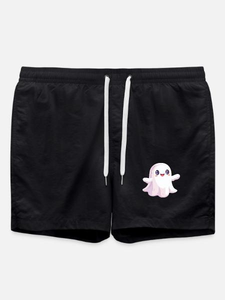 Cute Ghost - Swim Trunks - black
