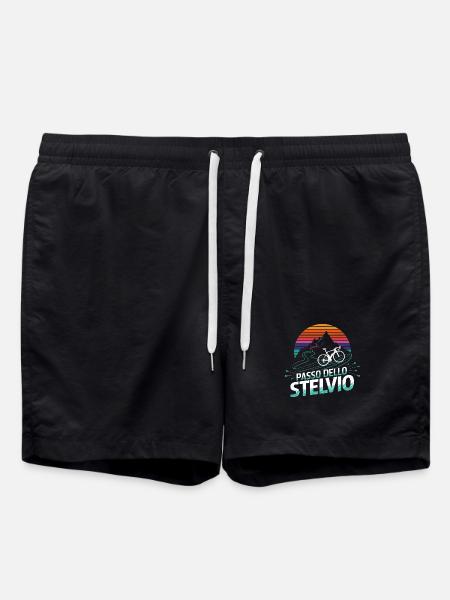Stelvio Pass, Italy - Swim Trunks - black