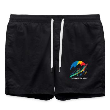Col de l’Iseran Cyclisme France - Short de bain - noir - Devant - AI Model Male 185 light (185cm)