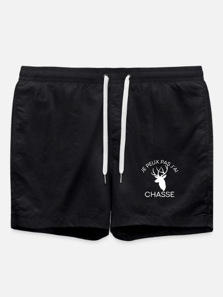 I can't I hunted - Swim Trunks - black