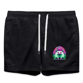 Hérisson - Short de bain - noir - Devant - AI Model Male 185 light (185cm)