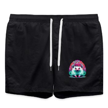 Hérisson - Short de bain - noir - Devant - AI Model Male 185 light (185cm)