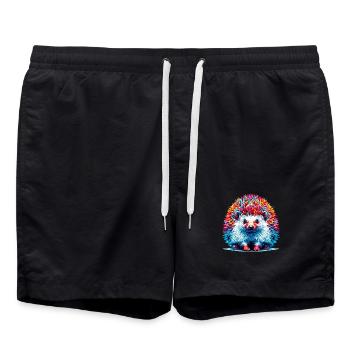 Hérisson - Short de bain - noir - Devant - AI Model Male 185 light (185cm)