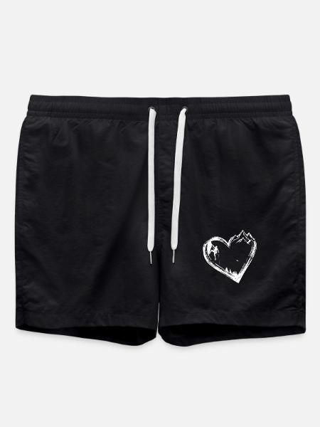 Bergherz-Kletterer - Badeshorts - Schwarz
