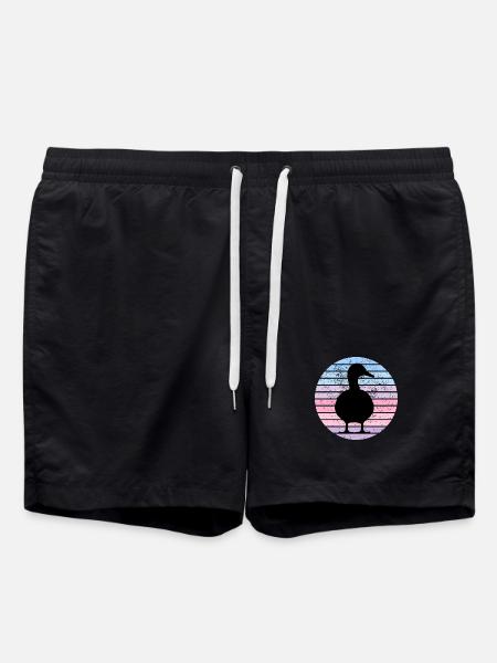 Vintage Duck - Badeshorts - Schwarz
