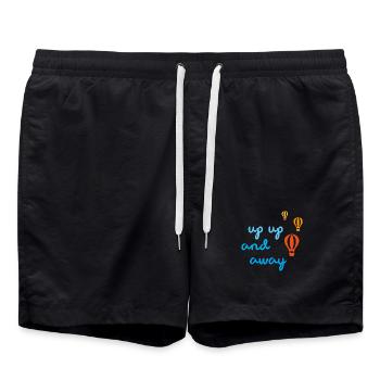 Vol en montgolfière à l’extérieur Sky Travel Fever - Short de bain - noir - Devant - AI Model Male 185 light (185cm)