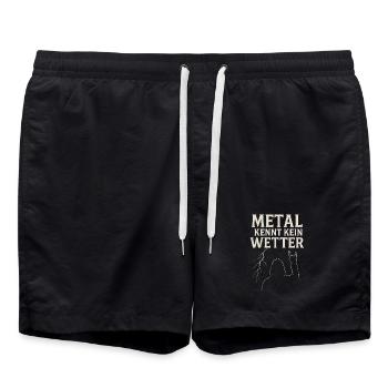 Metal Knows No Weather Festival Edition - Short de bain - noir - Devant - AI Model Male 185 light (185cm)