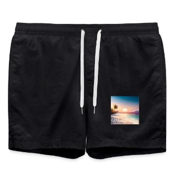 Montego Bay Sunset Jamaica Dream Paradise - Short de bain - noir - Devant - AI Model Male 185 light (185cm)