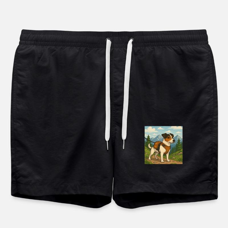 Jack Russel Wanderer - Swim Trunks - black