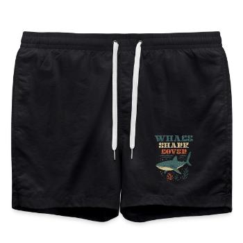 Whale Shark Lover - Badeshorts - Schwarz - Vorne - AI Model Male 185 light (185cm)