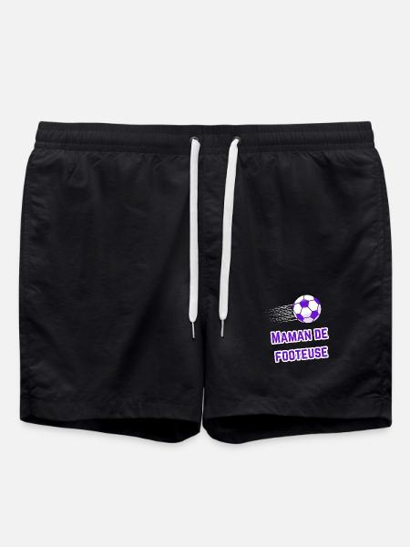 T-shirt Mom Supporter Footballer - Swim Trunks - black