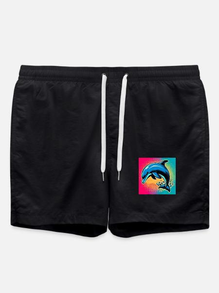 dolphin - Swim Trunks - black