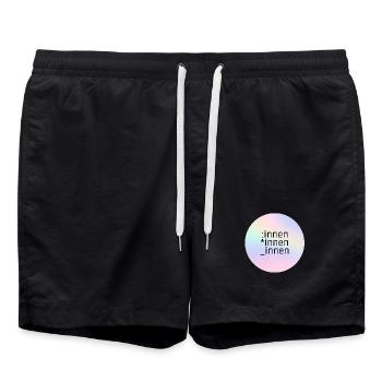 *innen_innen - Short de bain - noir - Devant - AI Model Male 185 light (185cm)
