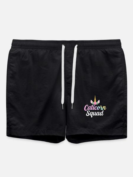Caticorn Squad - Badeshorts - Schwarz