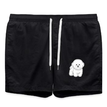 Bichon Mignon  - Short de bain - noir - Devant - AI Model Male 185 light (185cm)