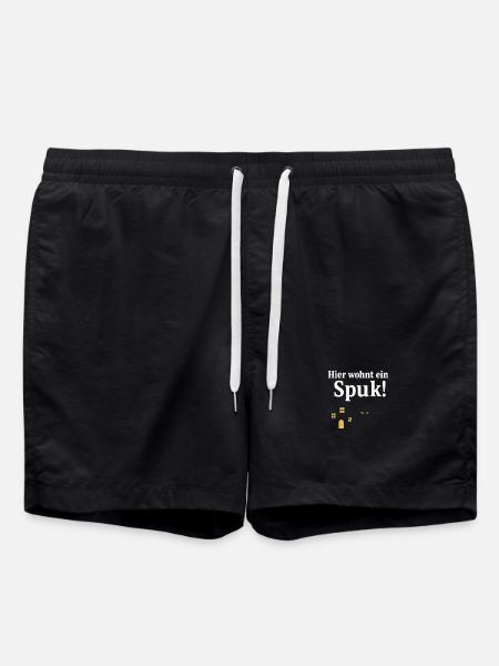 Cat house with haunted charm - Swim Trunks - black