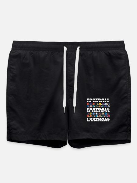 Football Diversity - Swim Trunks - black
