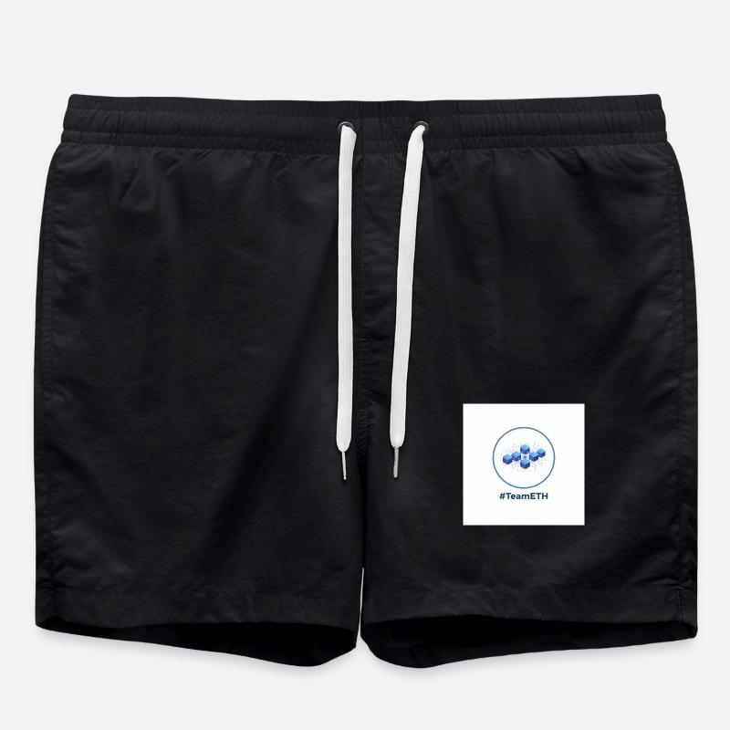 TeamETH node network - Swim Trunks - black