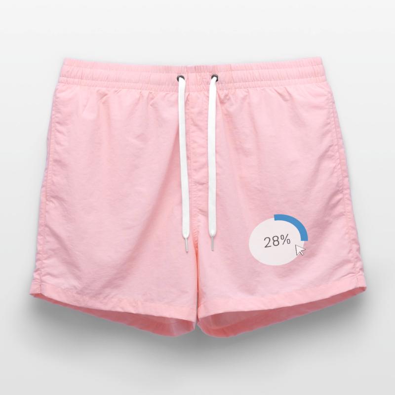 Blue Progress Ring IT Software PC Computer Swim Trunks