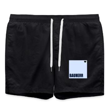 CONSTRUCTEUR DE MAISONS HERZ - Short de bain - noir - Devant - AI Model Male 185 light (185cm)