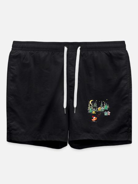 Winter Magic Christmas - Swim Trunks - black