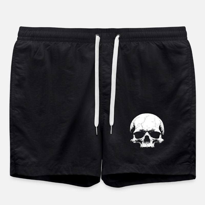 Skull - Swim Trunks - black