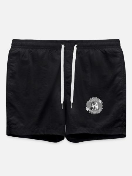 Cat Mom – Love in Every Purr - Swim Trunks - black