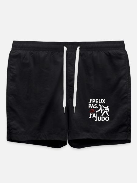 Judo Punchline: I can't - Swim Trunks - black