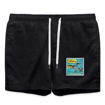 Hohe Messlatte für morgen - Badeshorts - Schwarz - Vorne - AI Model Male 185 light (185cm)