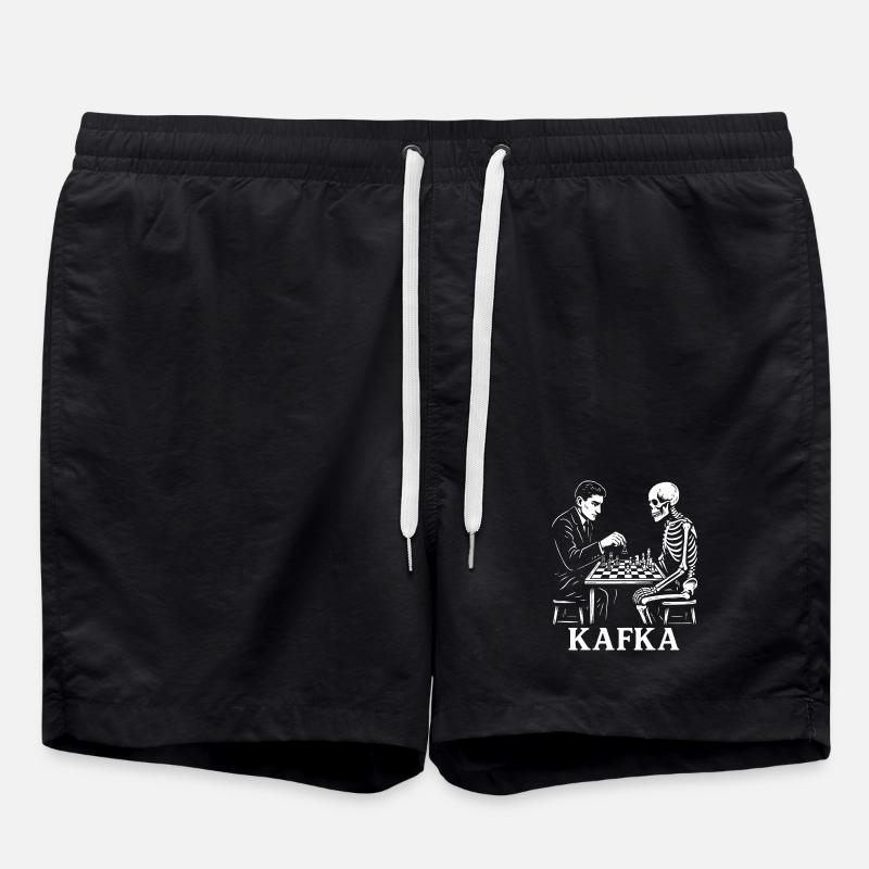 Kafka Skeleton Echecs Duel - Short de bain - noir