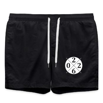 2026 Kreis - Badeshorts - Schwarz - Vorne - AI Model Male 185 light (185cm)