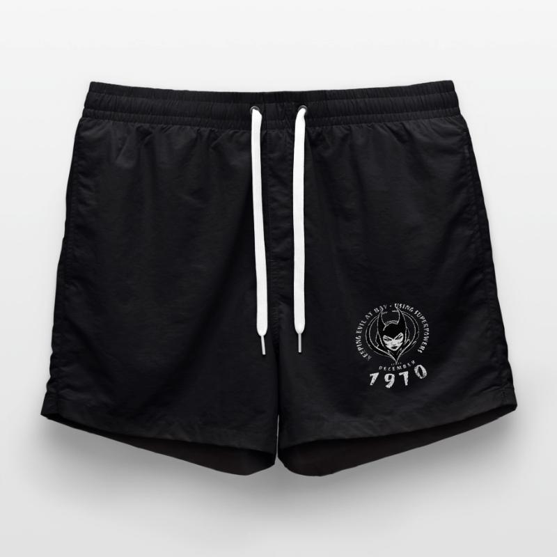 55. Birthday Using Superpowers Since 12/1970 Swim Trunks