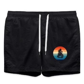 Motocross Power Motocross Design - Badeshorts - Schwarz - Vorne - AI Model Male 185 light (185cm)
