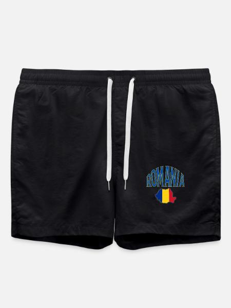 Romania - Swim Trunks - black