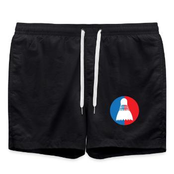 Badminton - Sport - Raquette - Short de bain - noir - Devant - AI Model Male 185 light (185cm)
